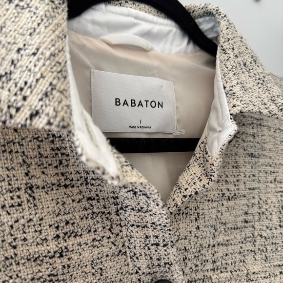 Aritzia Babaton tweed Joan shirt jacket shacket - size 1 (Small) NWOT - Picture 6 of 6